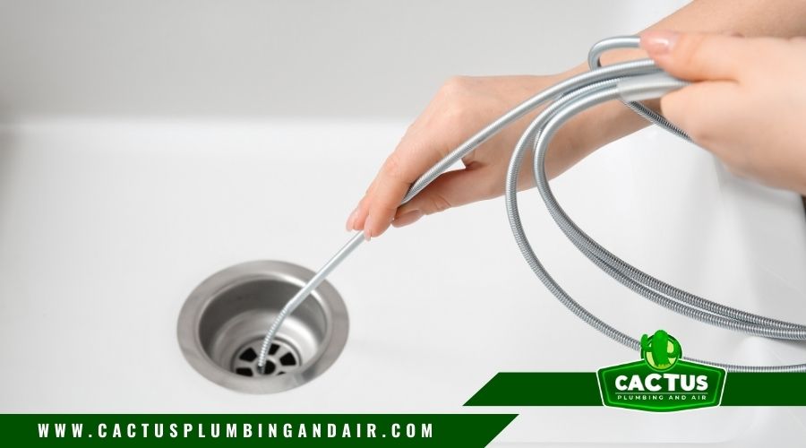 bathroom sink unclog with drain snake
