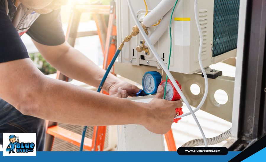 Check for refrigerant leaks