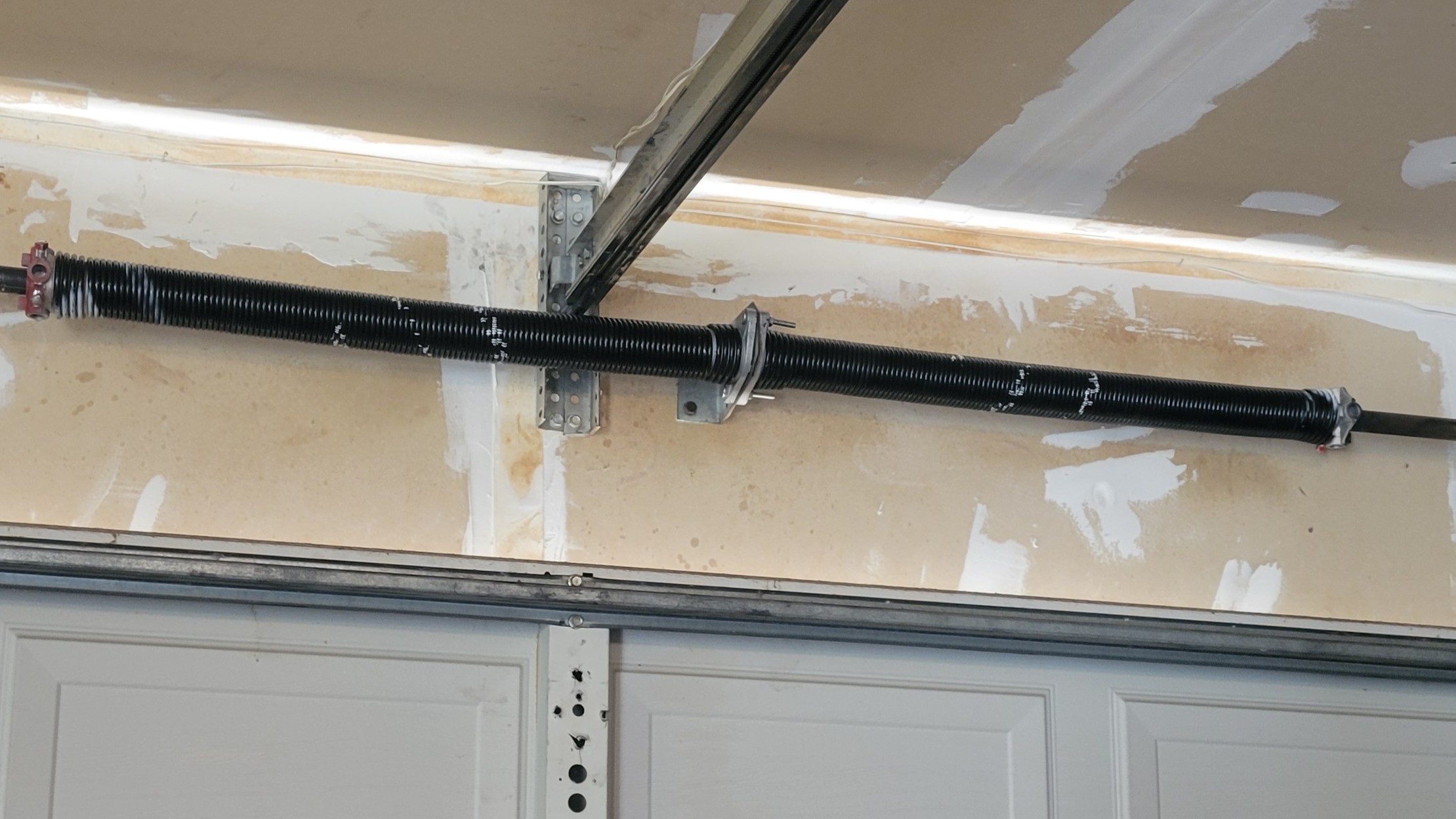 new garage door spring installed