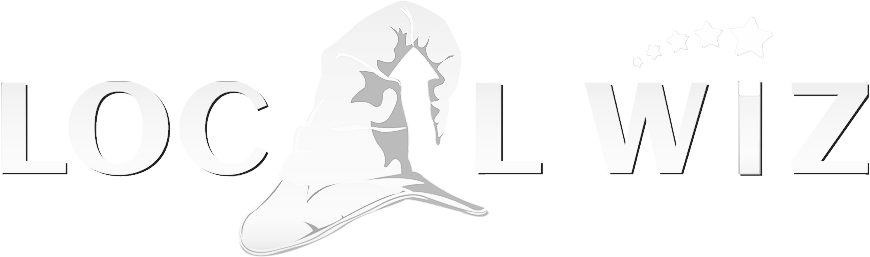 LOCAL WIZ logo white
