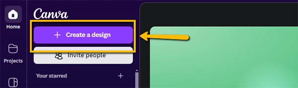 Canva Create New Design